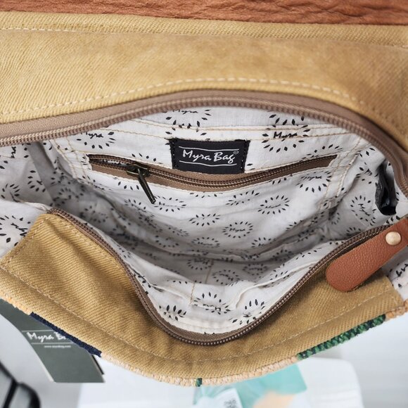 MYRA BAG Floral Etching Western Hand Tooled Crossbody Bag NWT - Picture 11 of 15
